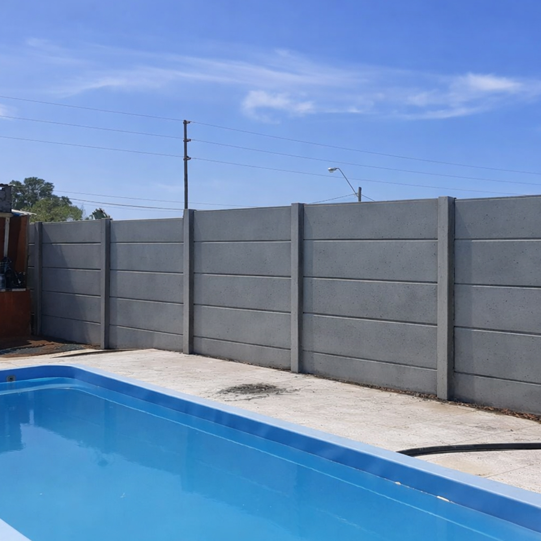 Muro premoldeado instalado